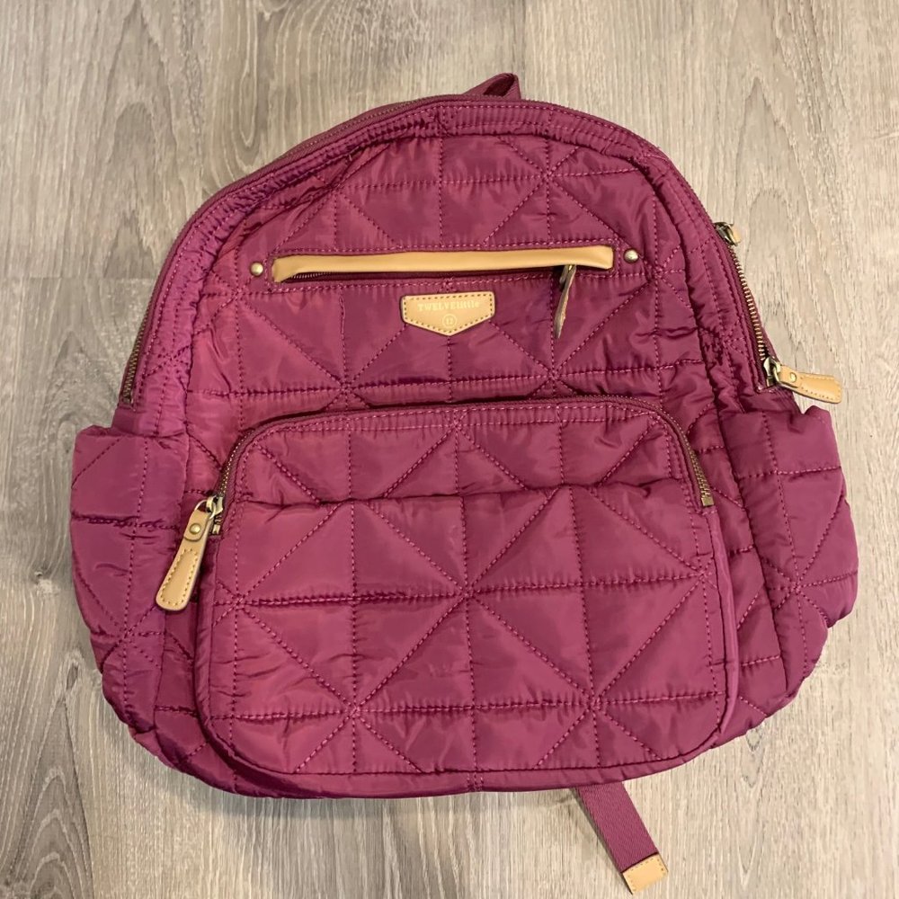 Twelve Little- Little Companion Diaper Bag Backpack- Purple- USED but GOOD